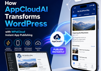 AppCloudAI WordPress illustration for How AppCloudAI Transforms WordPress with WPaiCloud Instant App Publishing