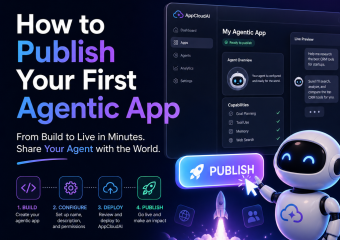 publishing your first agentic app illustration for How to Publish Your First Agentic App on AppCloudAI
