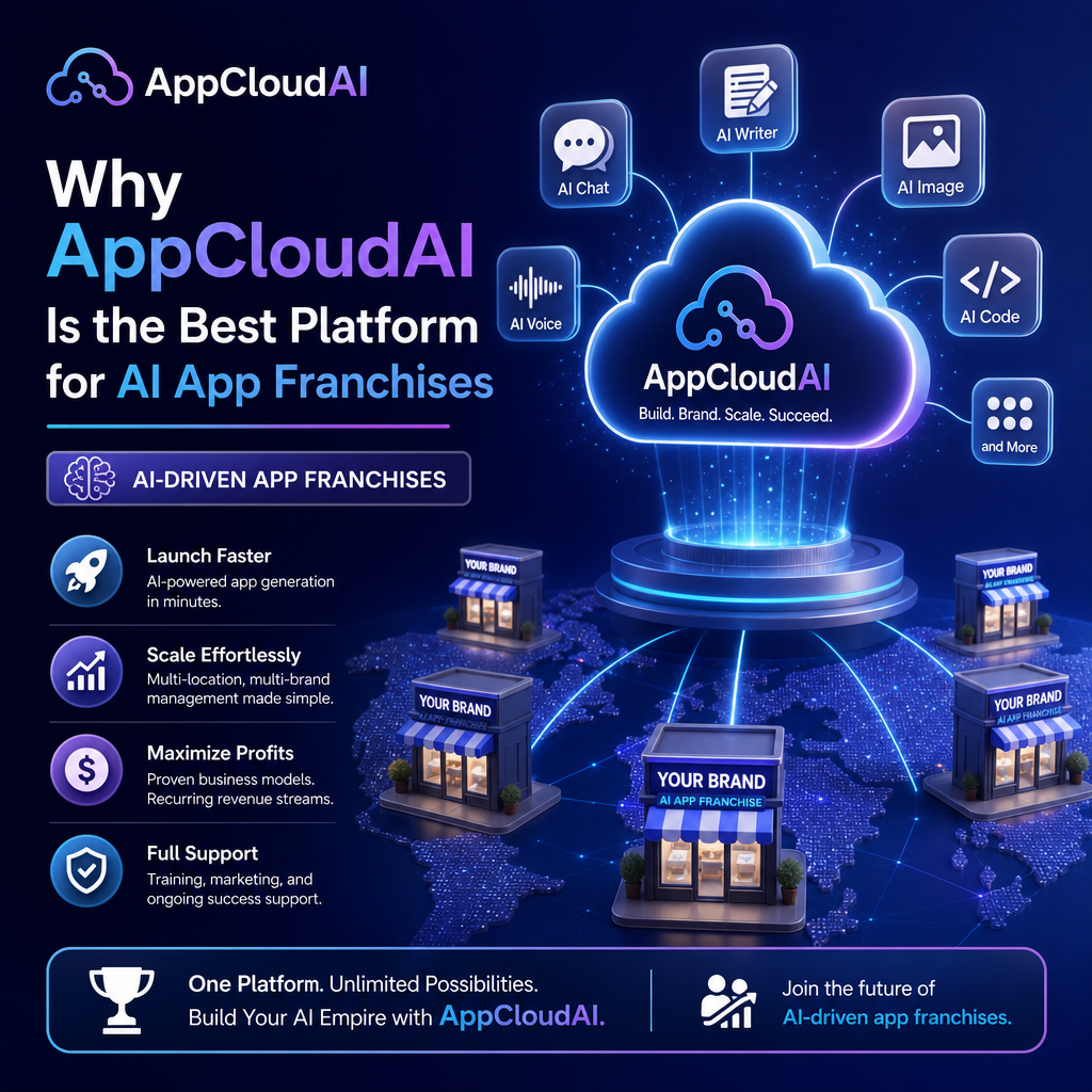 AI-driven app franchises illustration for Why AppCloudAI Is the Best Platform for AI App Franchises