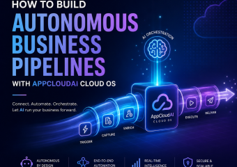 Illustration of How to Build Autonomous Business Pipelines With AppCloudAI Cloud OS