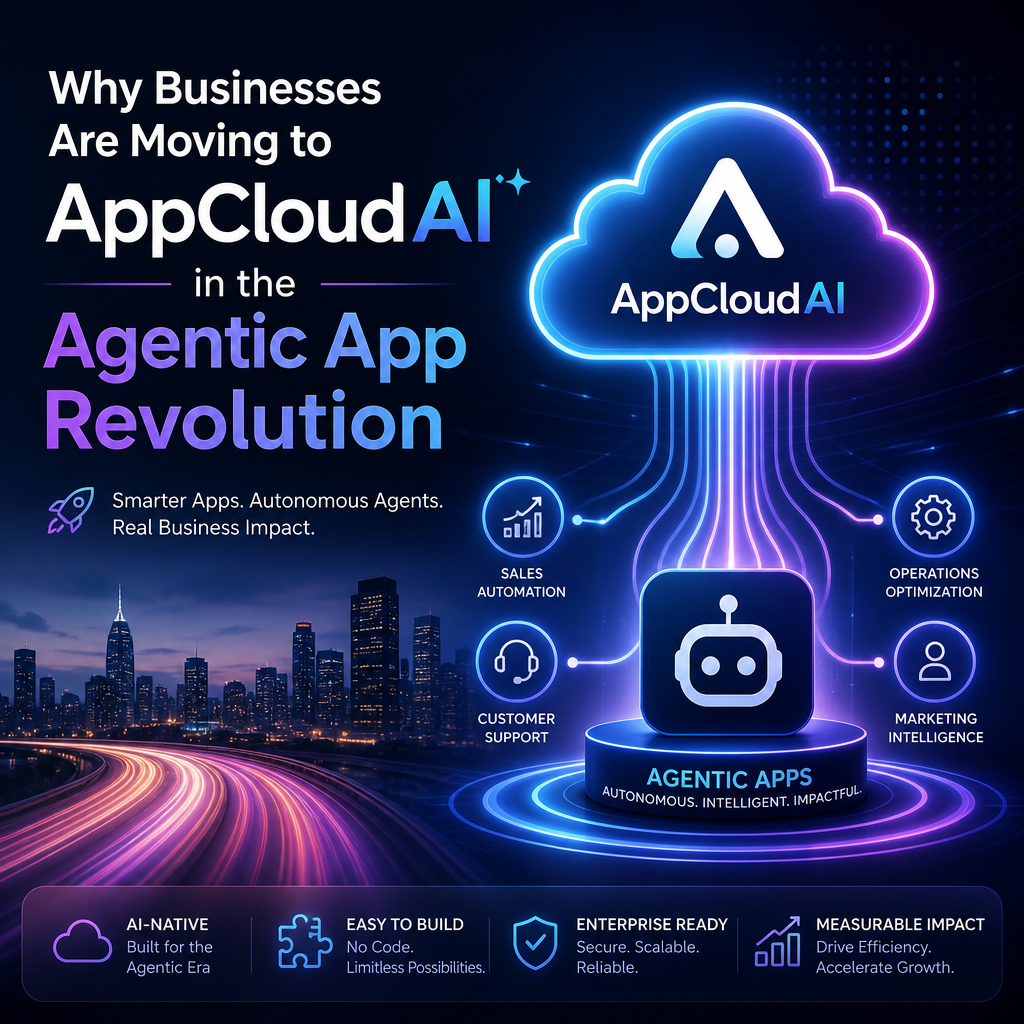 Illustration of Why Businesses Are Moving to AppCloudAI in the Agentic App Revolution
